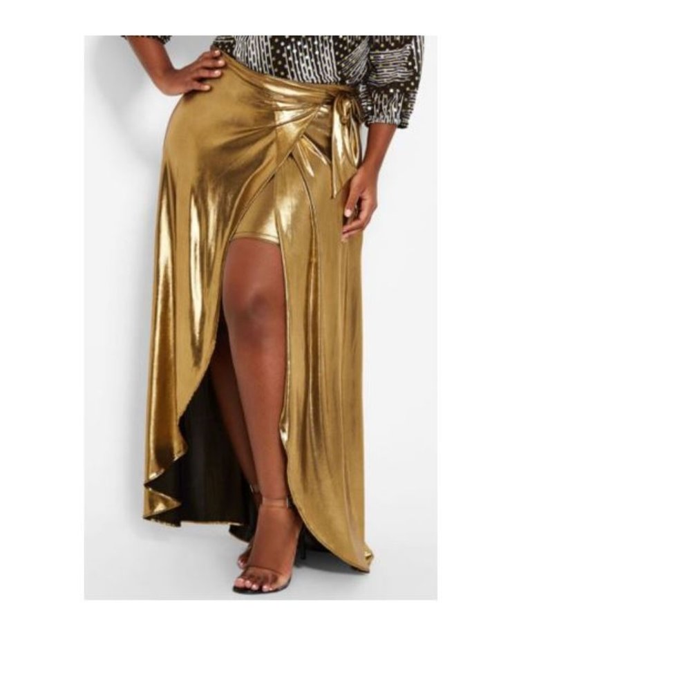 Gold Wrap Skirt 💗